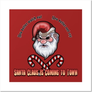 santa claus is coming to town Posters and Art